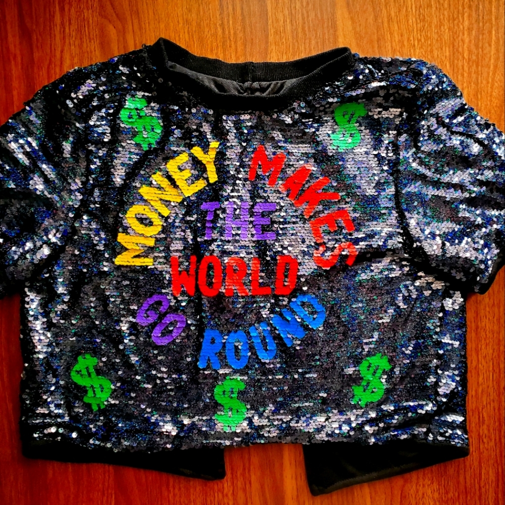 Akira Sequins Crop Top